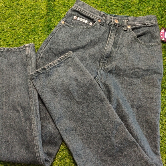 VINTAGE GREEN-WASH HIGH WAIST MOM JEANS - Picture 9 of 9